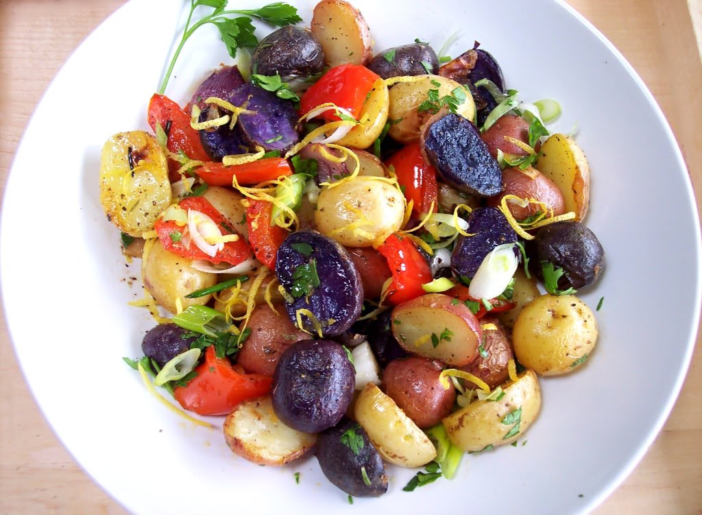 Red, White and Blue Potato Salad - Proud Italian Cook