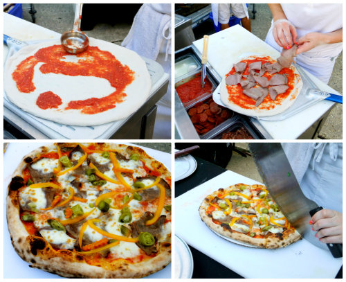 Italian beef pizza