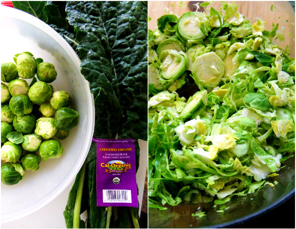 kale and brussel sprouts