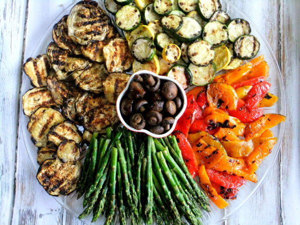 grilled vegetable platter