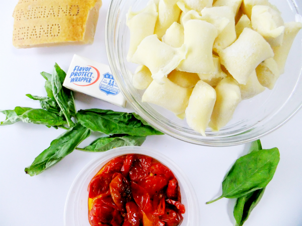 gnocchi with brown butter, basil and tomato