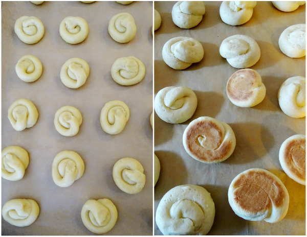 anginetti, Italian lemon knot cookies