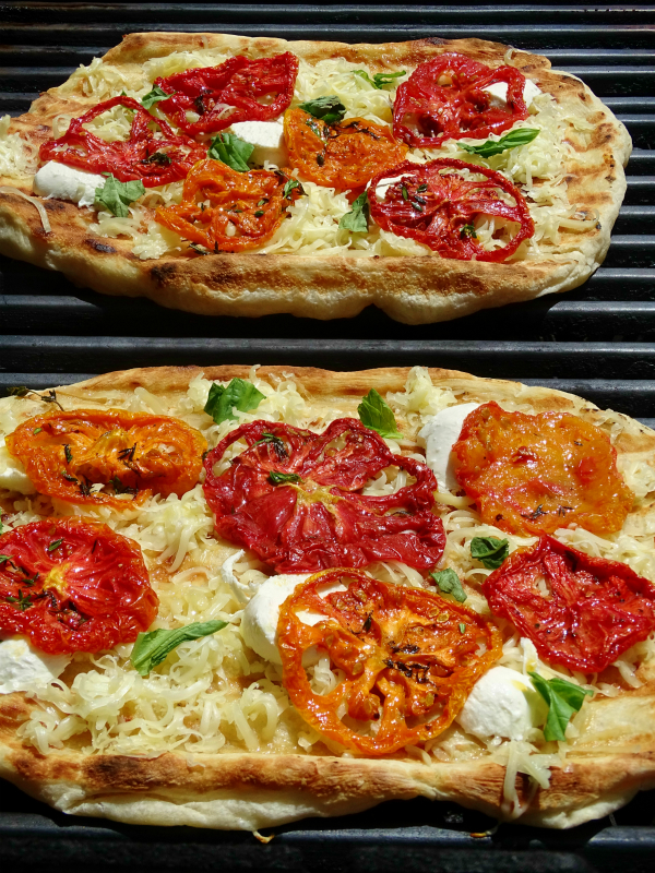 grilled pizza