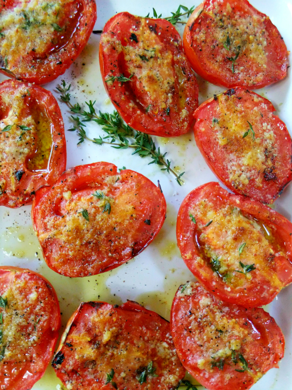 garlic grilled tomatoes