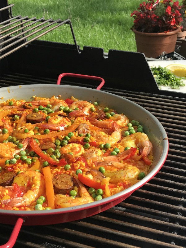 grilled paella