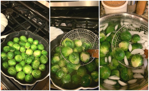 boiled brussel sprouts