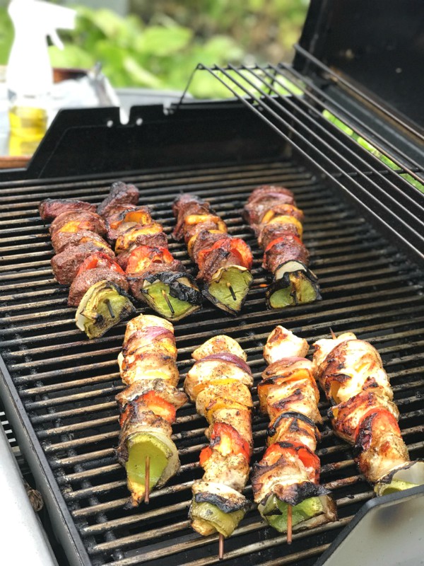 grilled meat kabob