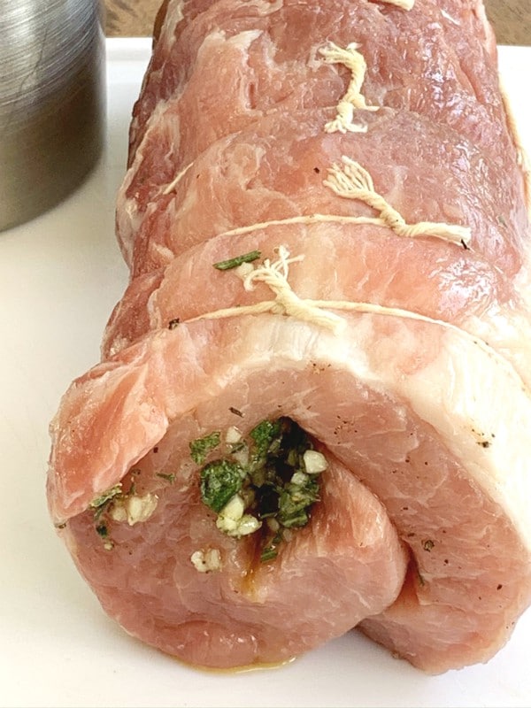 rolled and tied pork roast