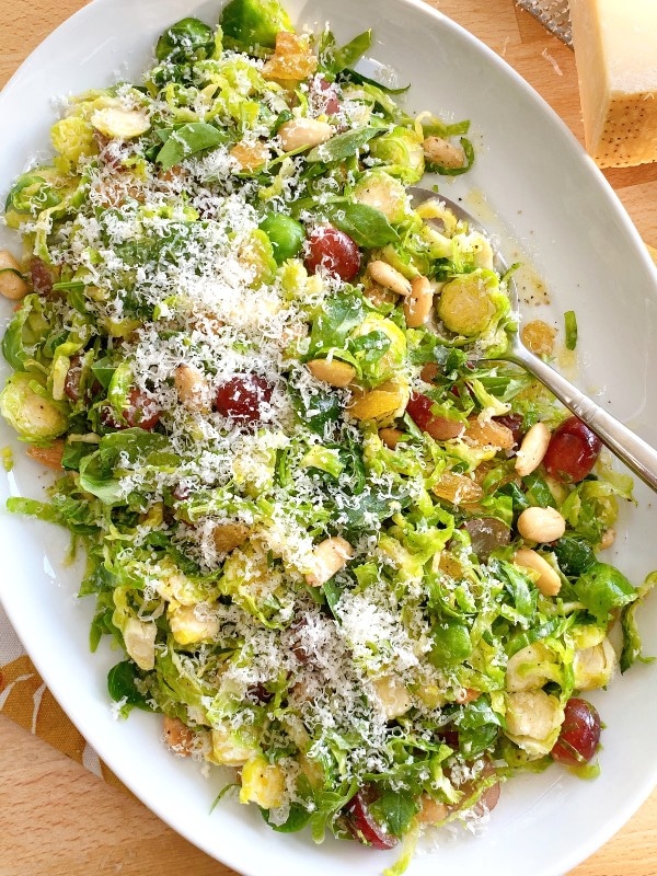 shredded brussel sprouts salad
