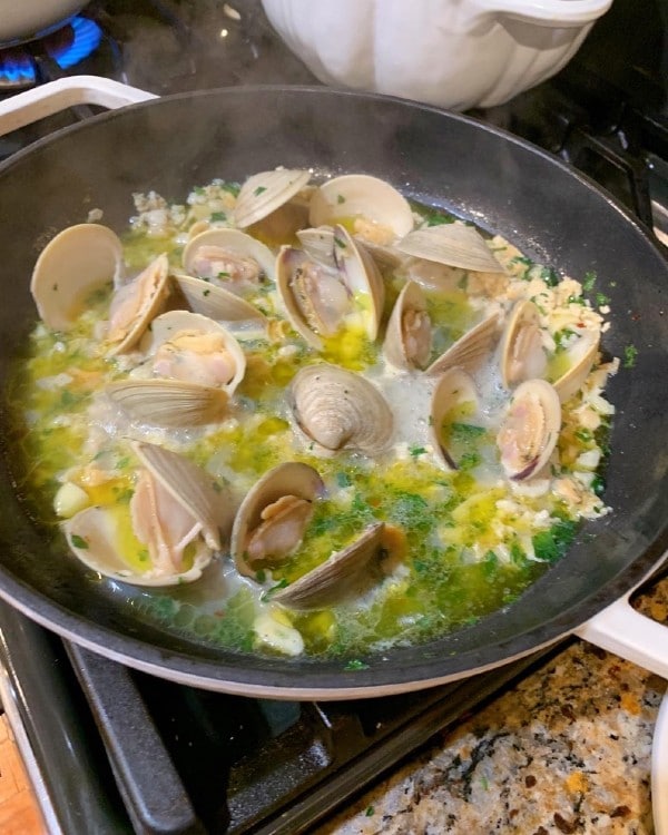 opened clams