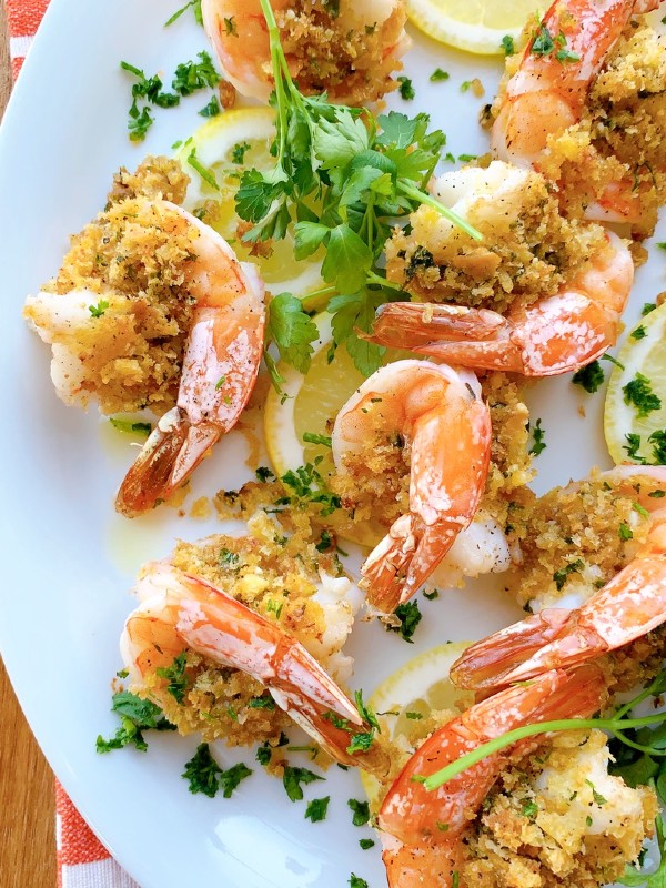 Shrimp Oreganata With Homemade Breadcrumbs Proud Italian Cook