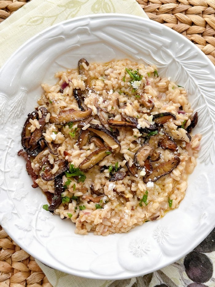 plated risotto