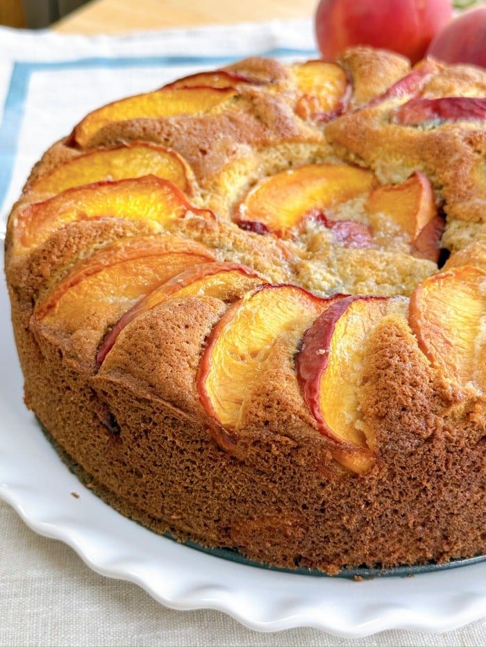 peach ricotta cake