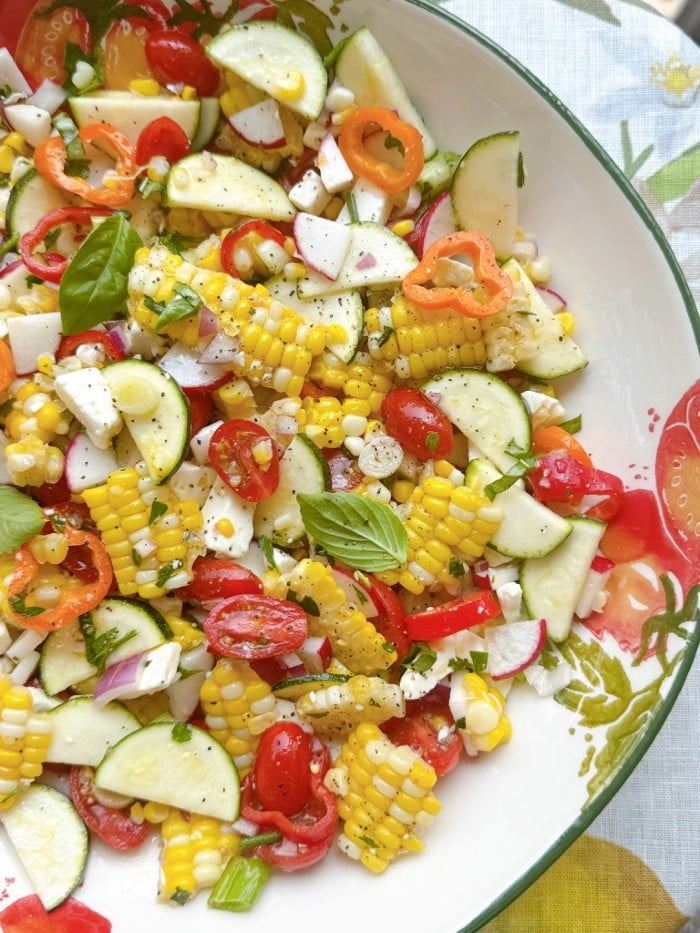 corn and zucchini side