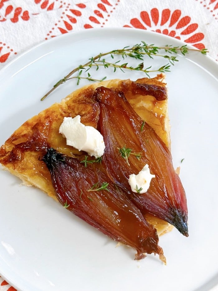 sliced tarte tatin