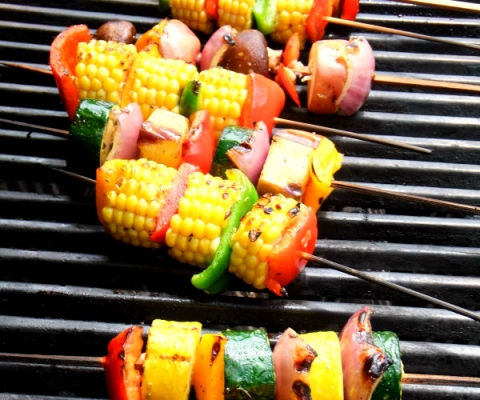 grilling vegetables