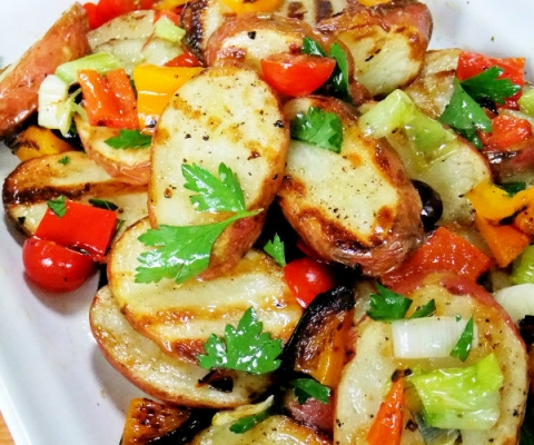 grilled potato salad