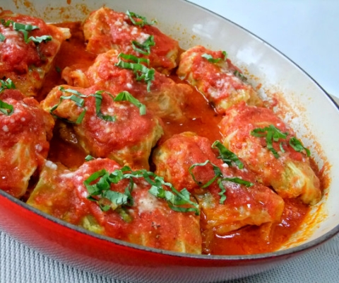 pork and cabbage involtini