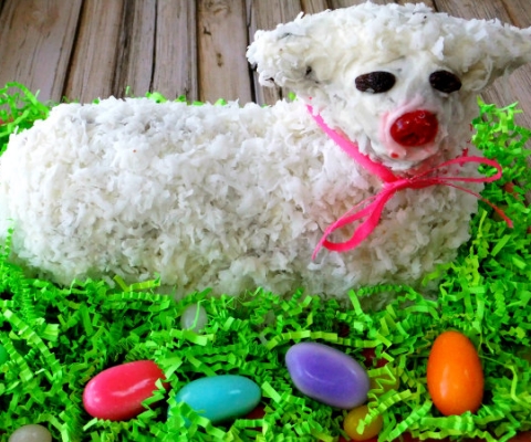 Easter lamb cake