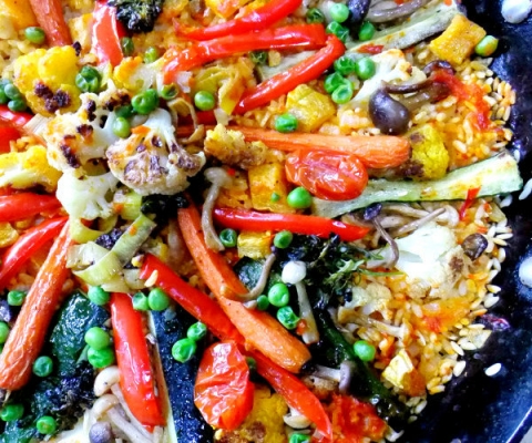 vegetable paella