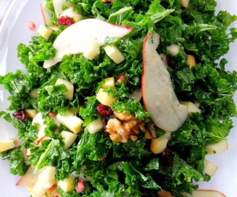 autumn kale salad