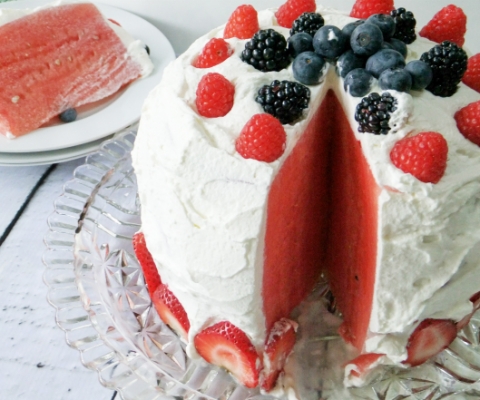 watermelon cake