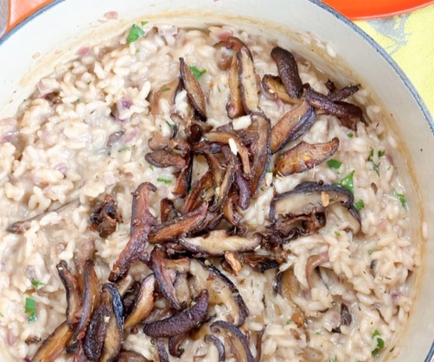 mushroom risotto