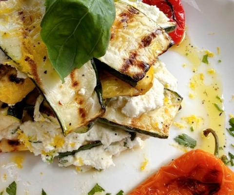 stacked zucchini